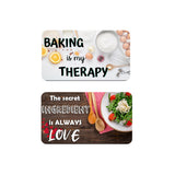 AVI Rectangular Fridge Magnet Baking therapy & Secret ingredient is love Quote C2RFM00041