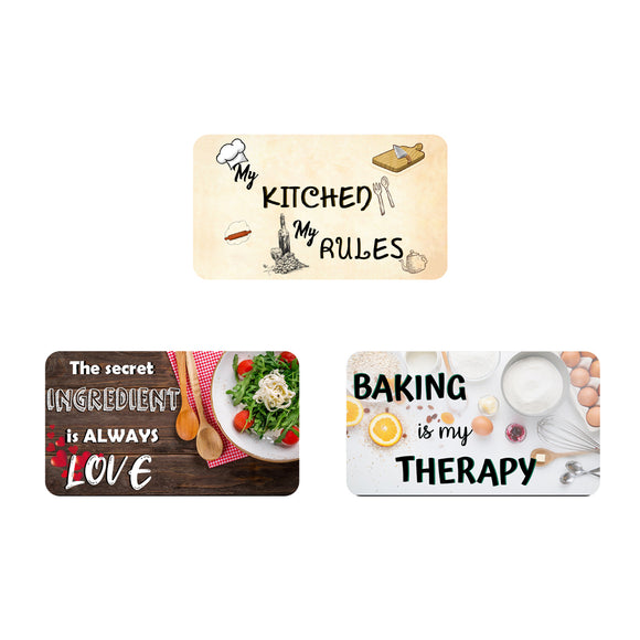 AVI Rectangular Fridge Magnet Cooking ingredient and kitchen rules Quote C3RFM00043