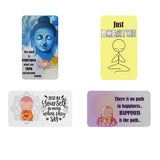 AVI Rectangular Fridge Magnet Multicolor Buddha Wisdom Quotes Pack of 4 C4RFM00053