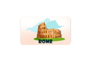 AVI Rectangular Fridge Magnet Multicolor Europe Colosseum Rome Italy Travel souvenir RFM00066
