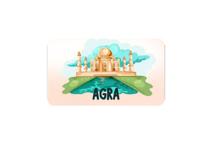 AVI Rectangular Fridge Magnet Multicolor Agra Taj Mahal India Travel souvenir RFM00067