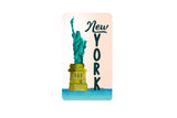 AVI Rectangular Fridge Magnet Multicolor New York Statue of Liberty US America Travel souvenir RFM00068