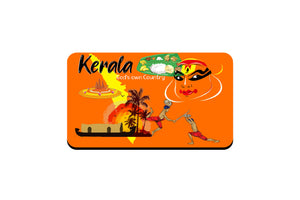 AVI Rectangular Fridge Magnet Kerala God's Own Country Design RFM00098