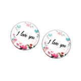 I love you Double magnetic Badge
