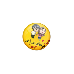Love story Double magnet Badge